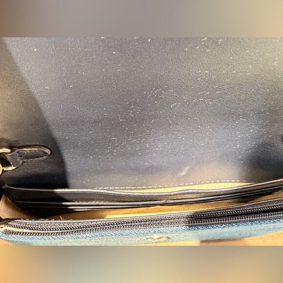 Jimmy Choo Cheri Shoulder Bag in Blue Denim - Picture 8 of 8